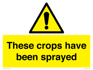 These crops have been sprayed